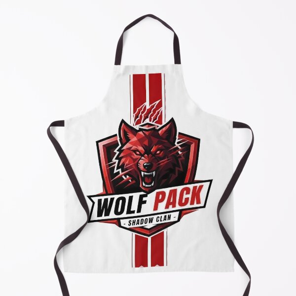 Item preview, Wolf Pack Shadow Clan | Fierce Wolf Shield | Red Black Esports Style Design designed and sold by SupernovaNote.