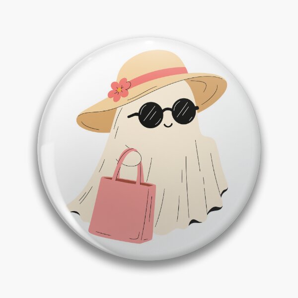 Item preview, Vacation Ghost with Sun Hat designed and sold by AllaMashycheva.