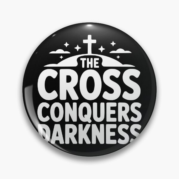 Item preview, The Cross Conquers Darkness designed and sold by theartfulaspie.