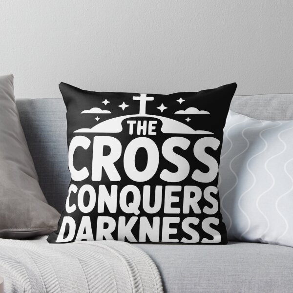 Item preview, The Cross Conquers Darkness designed and sold by theartfulaspie.
