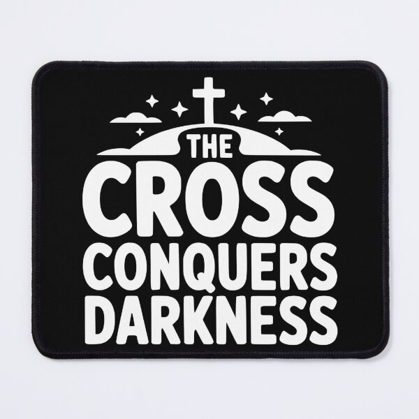 Item preview, The Cross Conquers Darkness designed and sold by theartfulaspie.