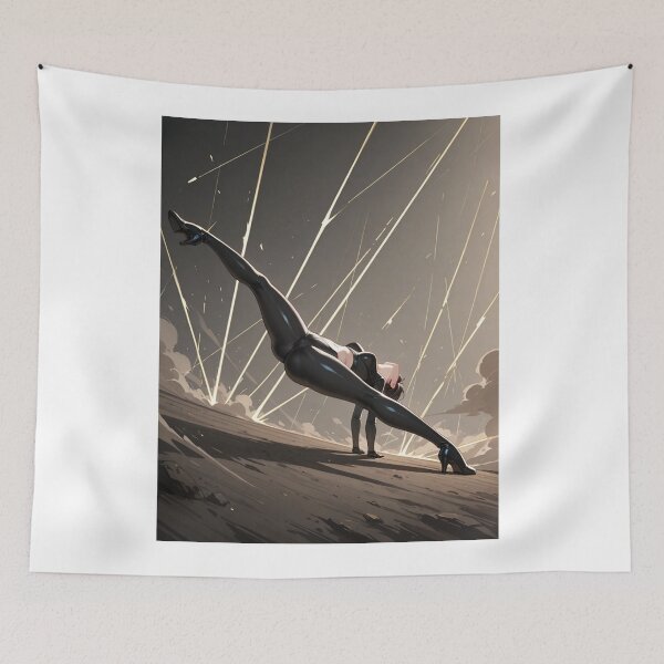 Item preview, Art - Stylized Female Character, Acrobatic Performer in Dynamic Movement designed and sold by AnimeShin.