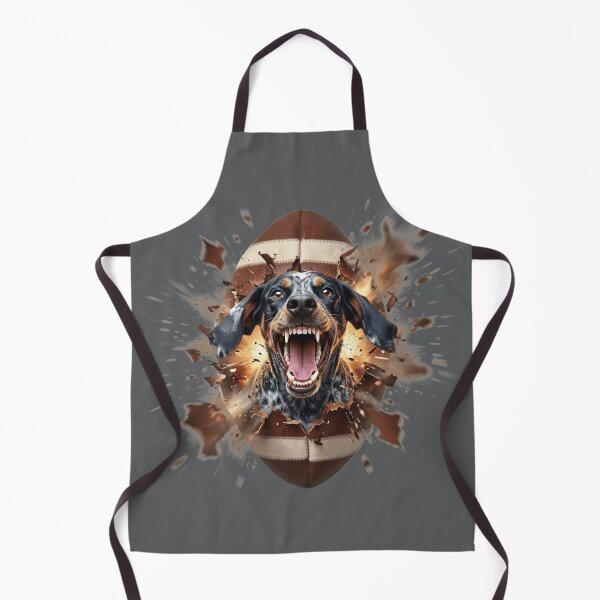 Item preview, BLUETICK COONHOUND FOOTBALL EXPLOSION designed and sold by Pickle Wicked Designs.