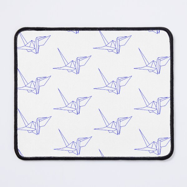 Item preview, Dark Blue Origami Crane Line Drawing designed and sold by SarahJisri.