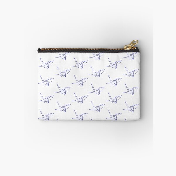 Item preview, Dark Blue Origami Crane Line Drawing designed and sold by SarahJisri.