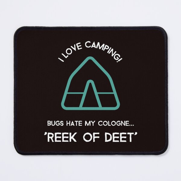Item preview, Reek of Deet Camping design | Hiking Backpacking Outdoor Humor | Mosquito Bug Spray designed and sold by kjson1.