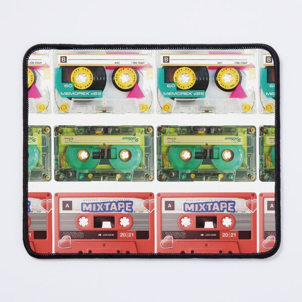 Item preview, Vintage Cassette Tape Collection: 80s 90s Retro Synthwave Mixtape and Lo-Fi Aesthetic Fan Art designed and sold by benja-08.