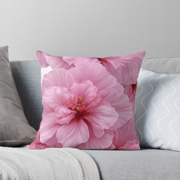 Item preview, Elegant Pink Hibiscus Floral Pattern Romantic Botanical Artwork Design designed and sold by EL-Lebedenko.