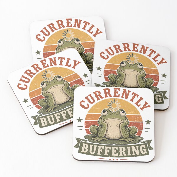 Item preview, Currently Buffering Funny Frog designed and sold by mYaro.