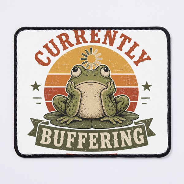 Item preview, Currently Buffering Funny Frog designed and sold by mYaro.