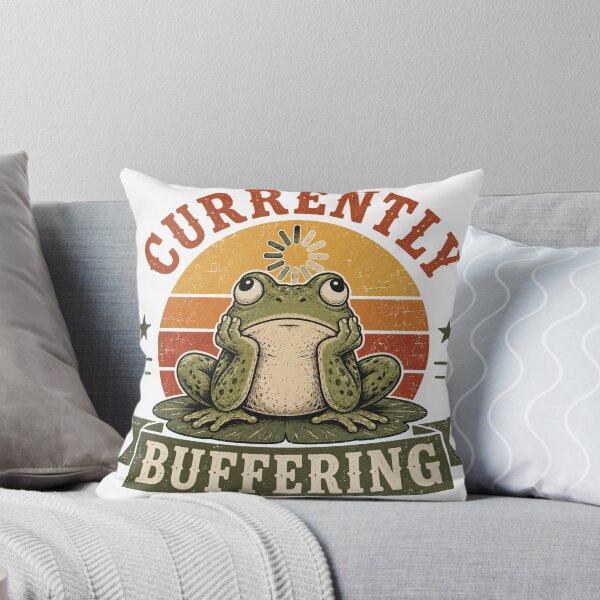 Item preview, Currently Buffering Funny Frog designed and sold by mYaro.