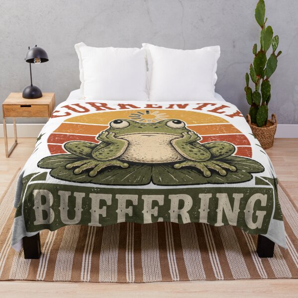 Item preview, Currently Buffering Funny Frog designed and sold by mYaro.