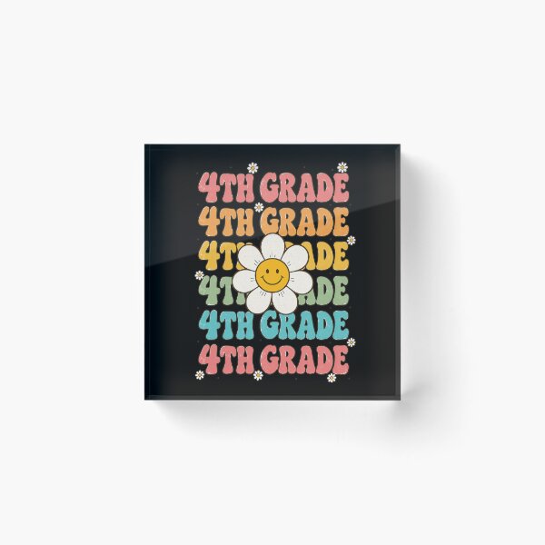 Item preview, Retro 4th Grade Daisy Back to School designed and sold by msmeylin.