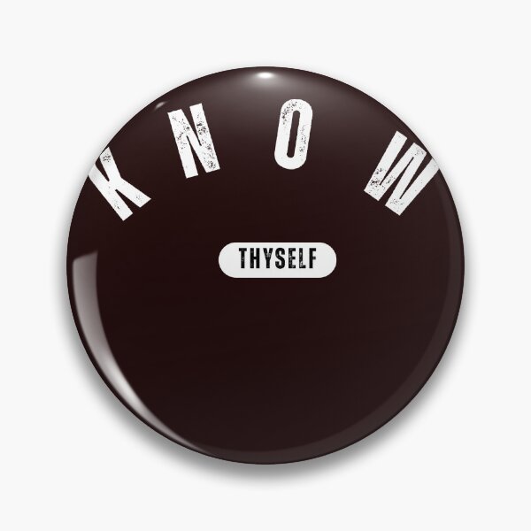 Item preview, Know Thyself Minimalist Typography Design designed and sold by MissLotusStudio.