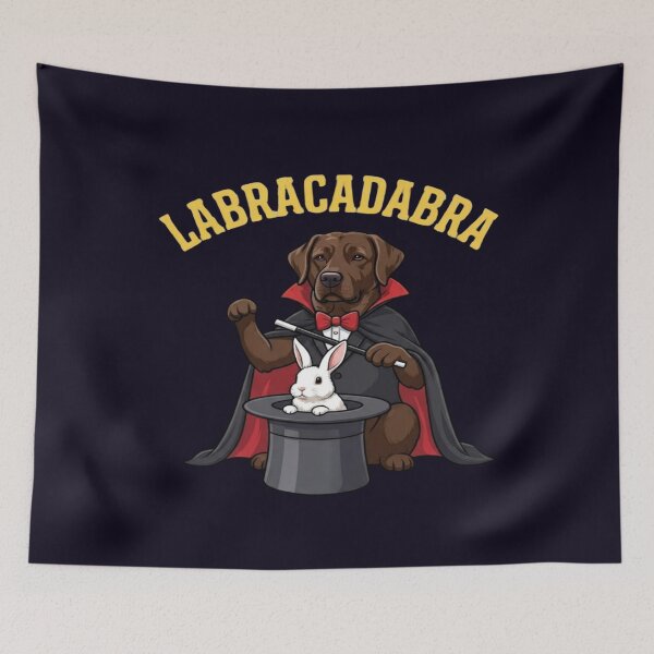 Item preview, CHOCOLATE BROWN LABRADOR RETRIEVER - LABRACADABRA MAGICIAN TRICK designed and sold by PRINTSCHARMINGM.
