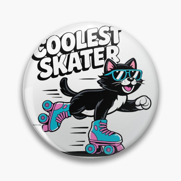 Artikelvorschau, Coolste Skaterkatze Retro-Rollschuh-Cartoon-PNG entworfen und verkauft von HoMya.