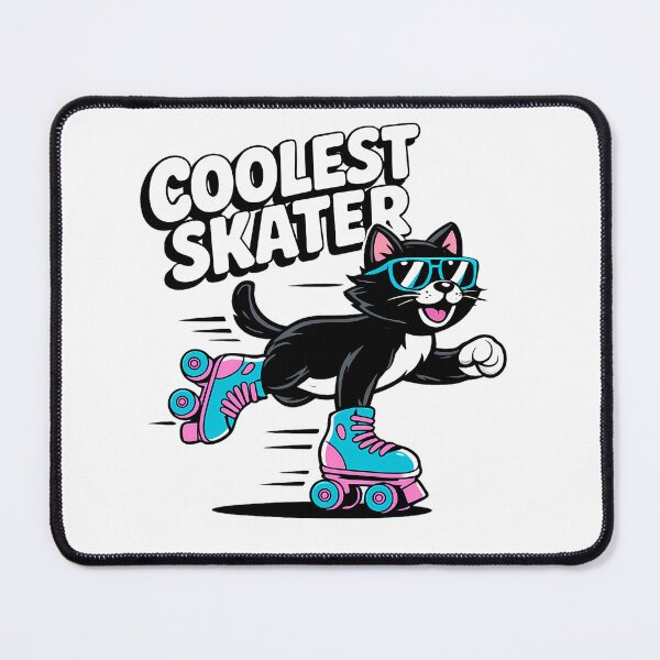 Item preview, Coolest Skater Cat Retro Roller Skating Cartoon PNG designed and sold by HoMya.