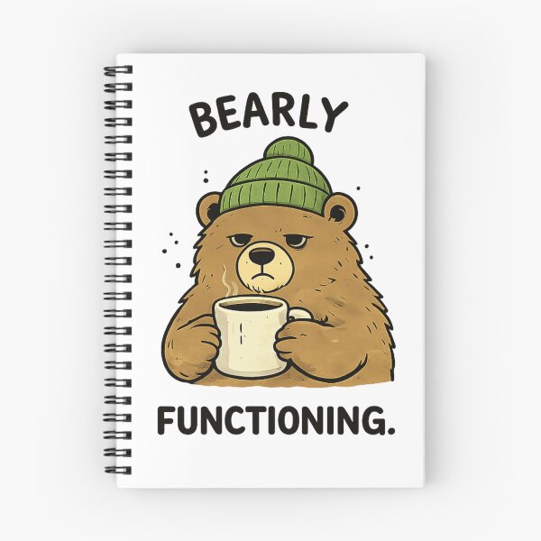 Item preview, Bearly Functioning Funny Bear Coffee designed and sold by wingoo22.