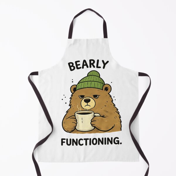 Item preview, Bearly Functioning Funny Bear Coffee designed and sold by wingoo22.