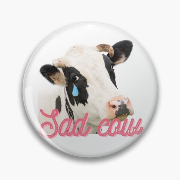 Item preview, Sad cow funny animal sticker designed and sold by elenasedit.