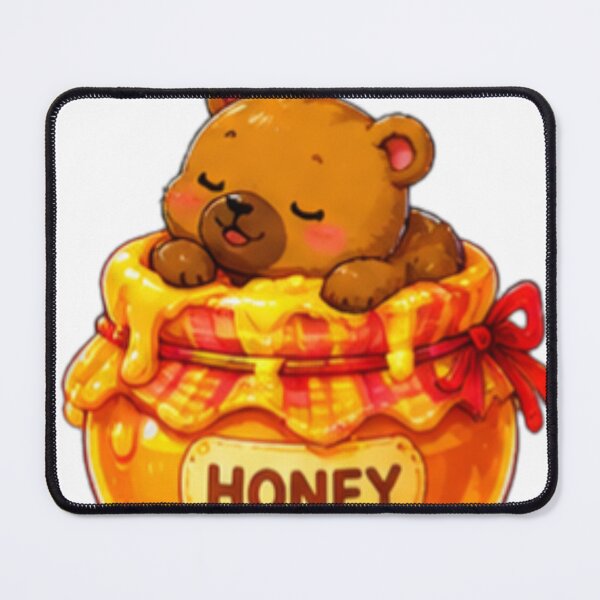 Item preview, Sleeping Bear in Honey Jar designed and sold by DailyDoodlesBySumbul.