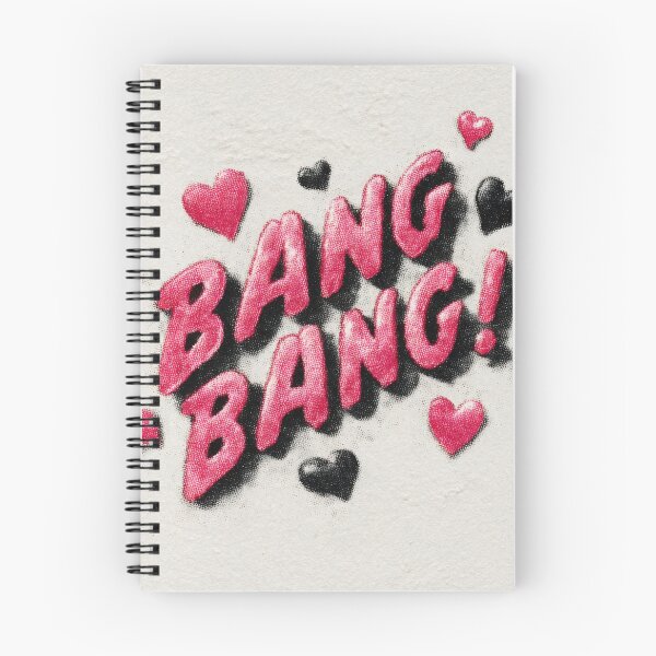 Item preview, Cute Bang Typography With Hearts Romantic Pop Art Design designed and sold by EL-Lebedenko.