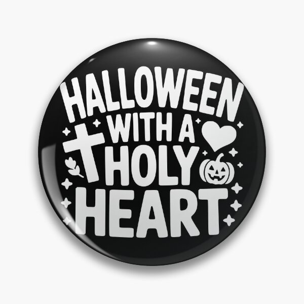 Item preview, Halloween With a Holy Heart designed and sold by theartfulaspie.