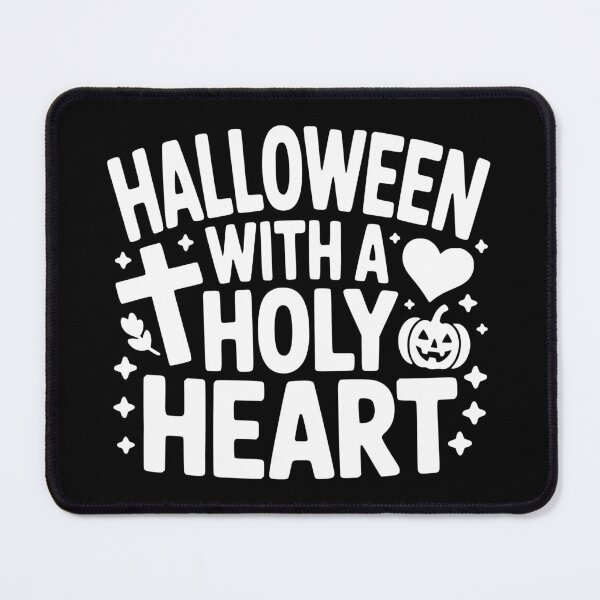 Item preview, Halloween With a Holy Heart designed and sold by theartfulaspie.