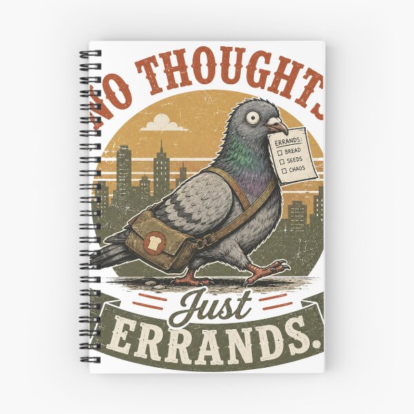 Item preview, No Thoughts Just Errands Pigeon designed and sold by mYaro.