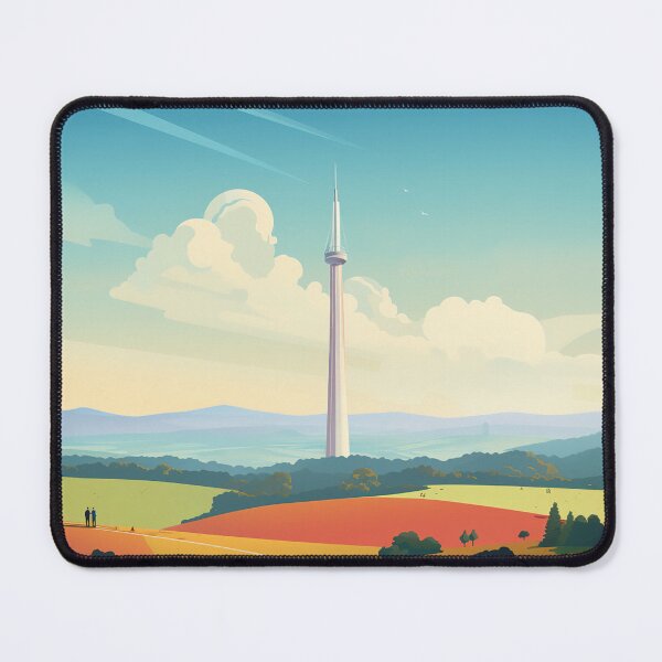 Item preview, Emley Moor, Transmitter Mast Wall Art designed and sold by MarkedArtPrints.
