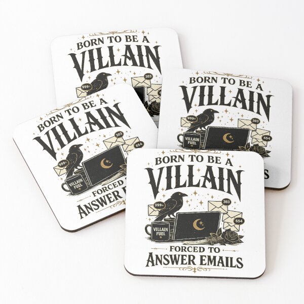 Item preview, Born to Be a Villain Forced to Answer Emails | Dark Academia Raven Shirt | Gothic Office Humor | Book Lover Tee designed and sold by RaeaSunShineDesigns.