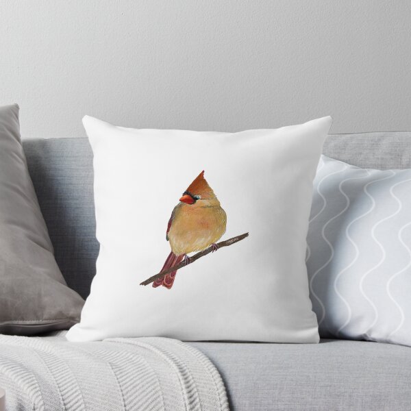 Item preview, Female Cardinal on a Branch designed and sold by M.E.Mackenzie Art.