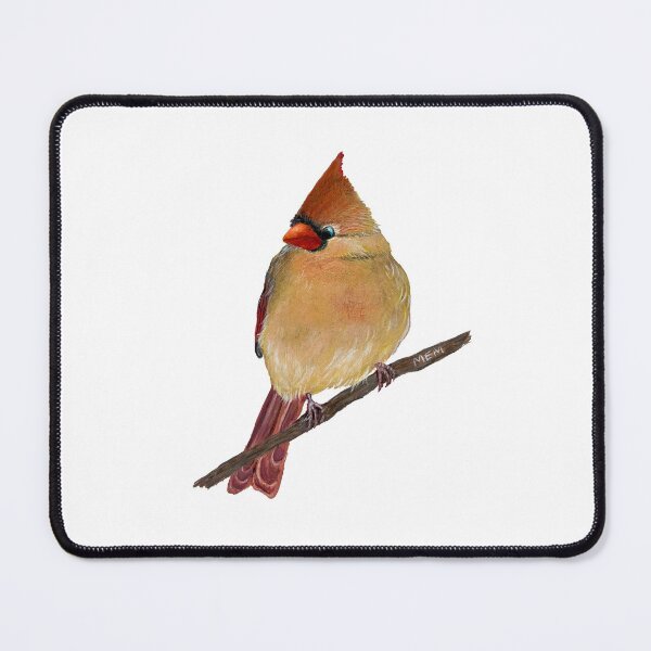 Item preview, Female Cardinal on a Branch designed and sold by M.E.Mackenzie Art.