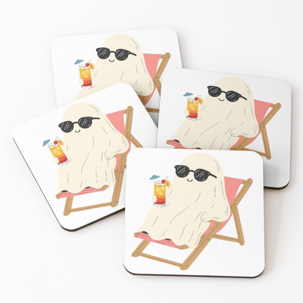 Item preview, Cool Ghost Vacationing in a Deck Chair designed and sold by AllaMashycheva.