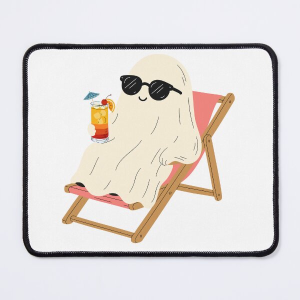 Item preview, Cool Ghost Vacationing in a Deck Chair designed and sold by AllaMashycheva.