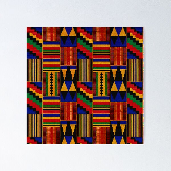 Item preview, Colorful Kente Cloth Style Pattern designed and sold by BlessedBlackBeautiful.