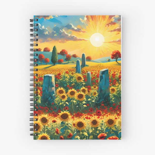 Item preview, Litha Radiance - Sacred field of sunflowers and poppies designed and sold by NeyhineAngelionShop.