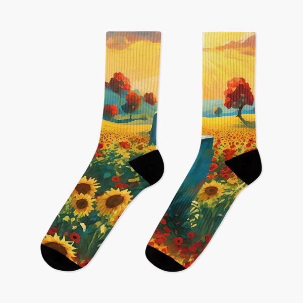 Artikelvorschau, Litha-Glanz - Heiliges Feld aus Sonnenblumen und Mohnblumen entworfen und verkauft von NeyhineAngelionShop.