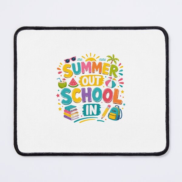 Item preview, Colorful Summer Vacation Ends School Season Back to Learning designed and sold by AchraffPrint.