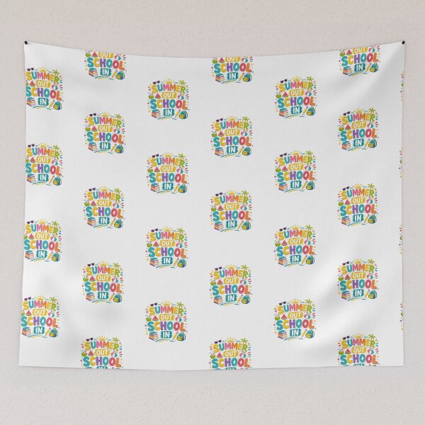 Item preview, Colorful Summer Vacation Ends School Season Back to Learning designed and sold by AchraffPrint.