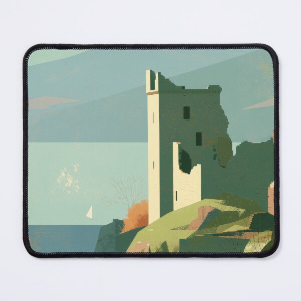 Item preview, Urquhart Castle, Loch Ness Ruins Wall Art designed and sold by MarkedArtPrints.