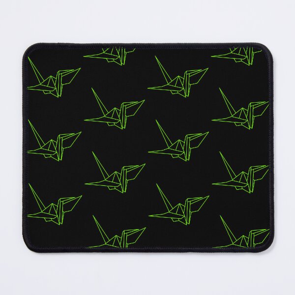 Item preview, Green Origami Crane Line Drawing designed and sold by SarahJisri.