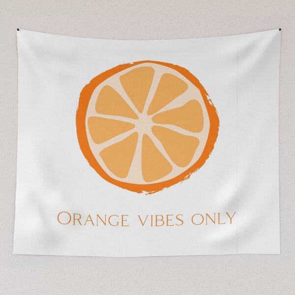 Item preview, Orange Vibes Only – Fresh Citrus Slice Minimalist Illustration designed and sold by SDKENERGY.