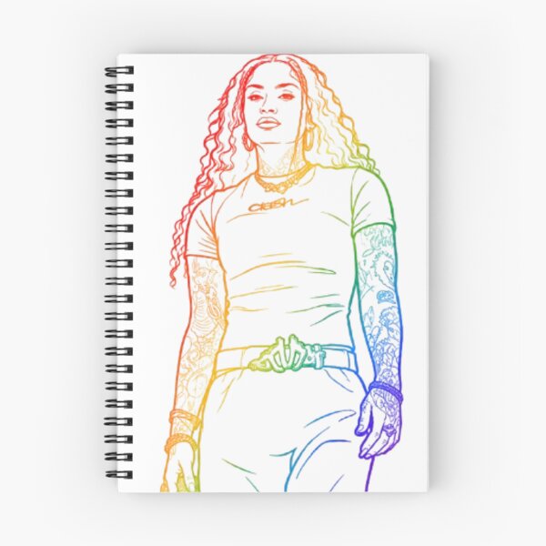 Item preview, Rainbow Line Art Portrait – Vibrant Minimalist Outline Design designed and sold by NextWaveOfGaze.