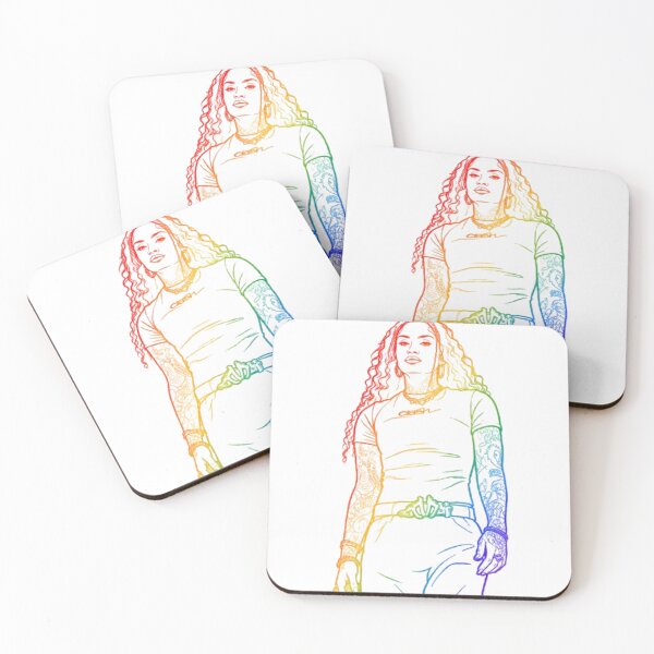 Item preview, Rainbow Line Art Portrait – Vibrant Minimalist Outline Design designed and sold by NextWaveOfGaze.