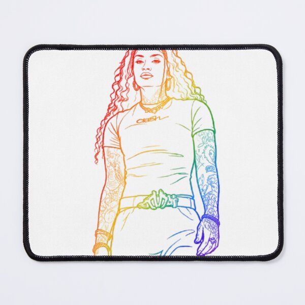 Item preview, Rainbow Line Art Portrait – Vibrant Minimalist Outline Design designed and sold by NextWaveOfGaze.