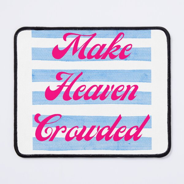 Item preview, Make Heaven Crowded - Retro Hot Pink & Blue Stripes designed and sold by BumbleBloom7.