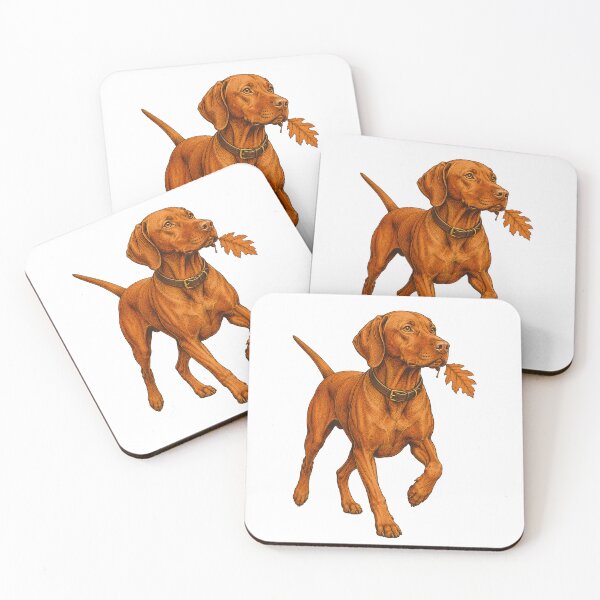 Item preview, Vizsla exploring an autumn forest designed and sold by Daily Quirk.