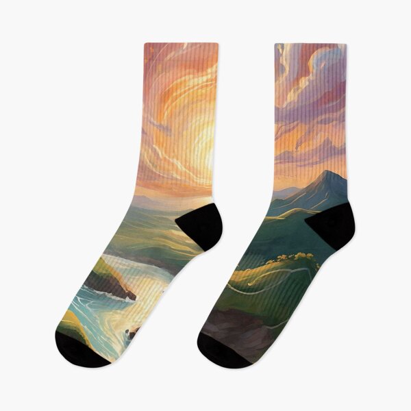 Item preview, Solar Zenith - Fiery sky and coastal landscape at the solstice designed and sold by NeyhineAngelionShop.