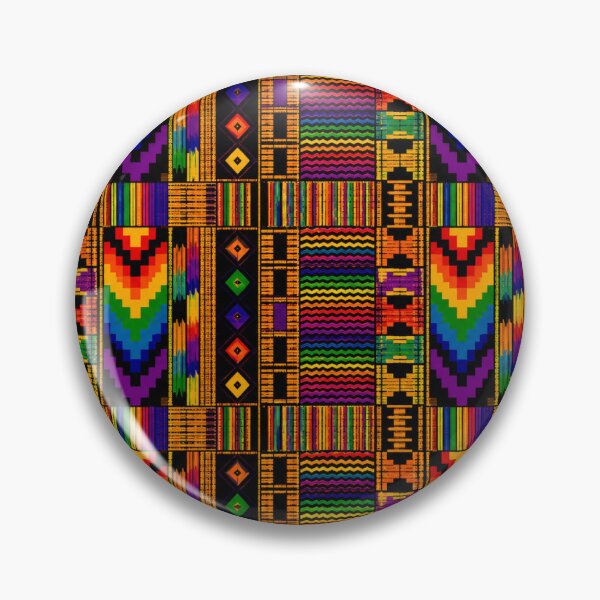 Item preview, Rainbow Kente Cloth Inspired Pattern designed and sold by BlessedBlackBeautiful.